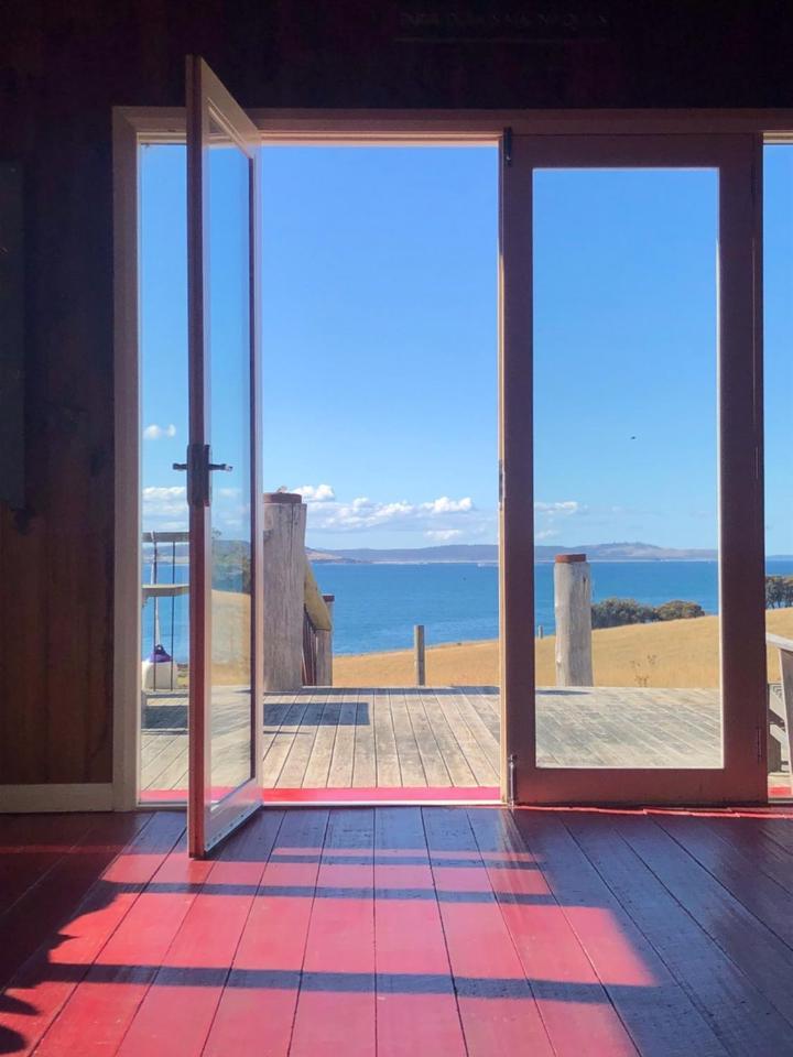 The Woolshed And Farmhouse Blue, Bruny Island Barnes Bay Buitenkant foto